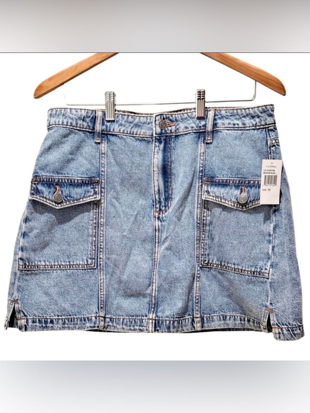 Vigoss Denim Skirt - Size 30, Cargo, NWT